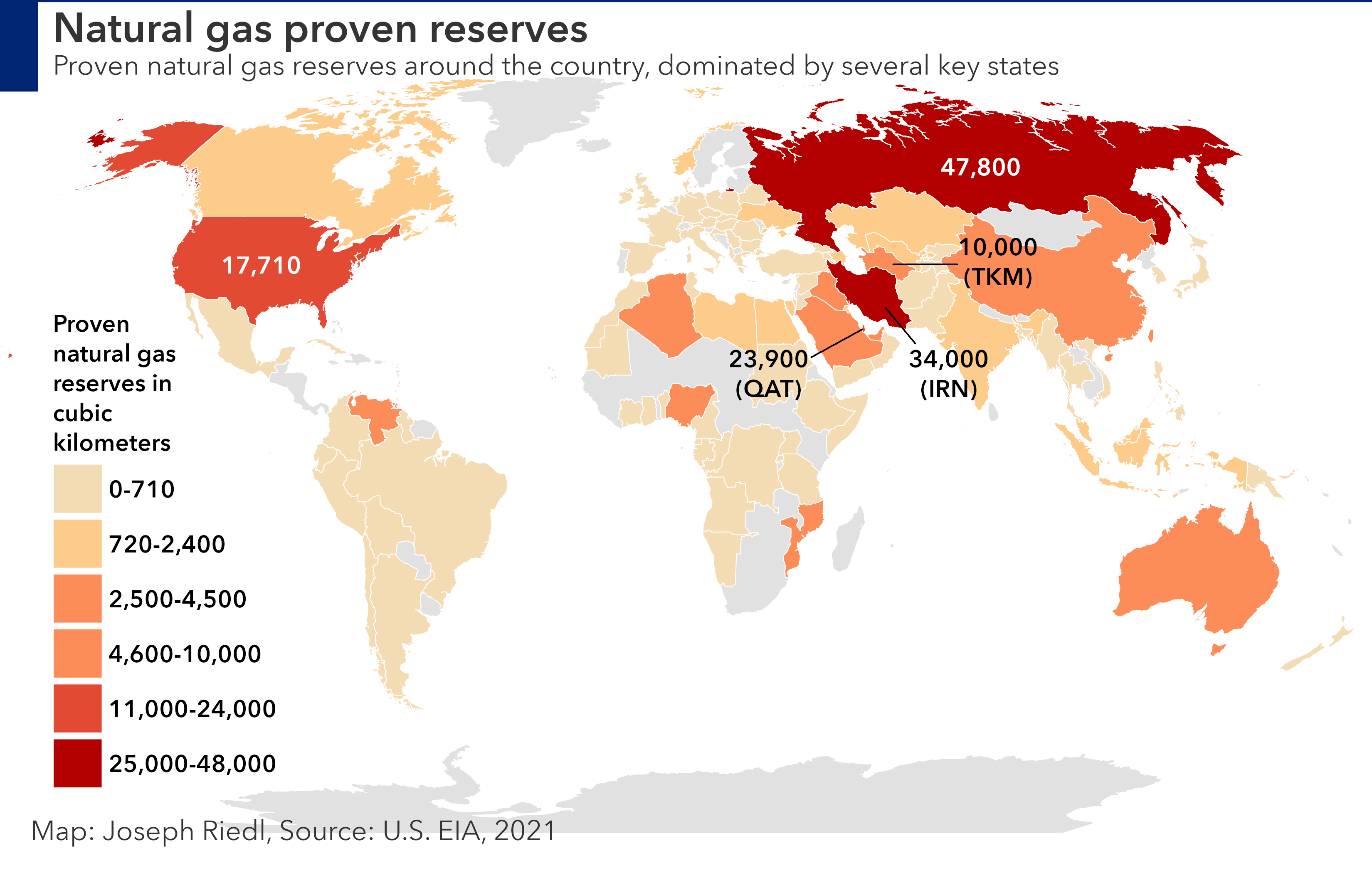 Natural Gas Proven Reserves, Global